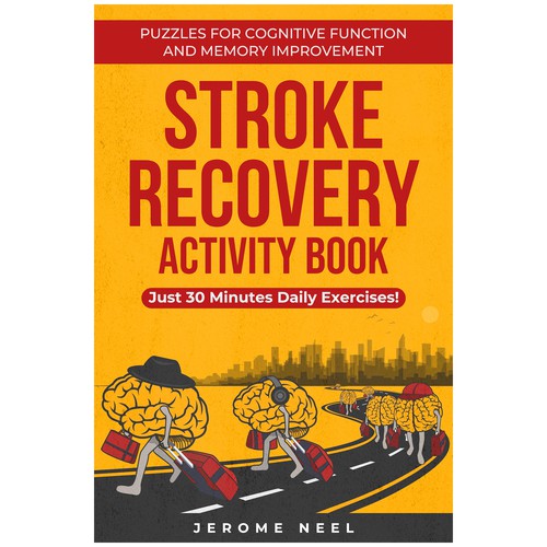 Stroke recovery activity book: Puzzles for cognitive function and memory improvement Design by Imttoo