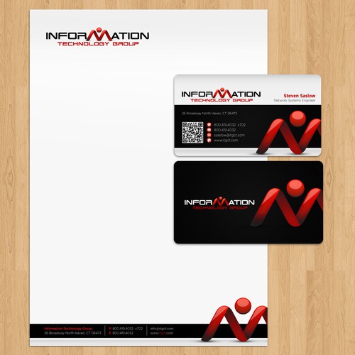 Help Information Technology Group rebrand our tired business cards and stationary Design von kendhie