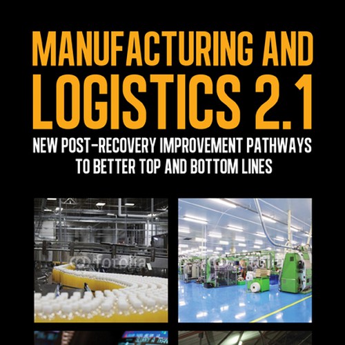 Book Cover for a book relating to future directions for manufacturing and logistics  Réalisé par line14