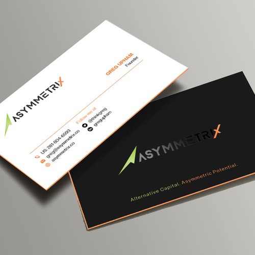 Design a cool, edgey but sophisticated business card for an alternative investment firm. Design von Xclusive16