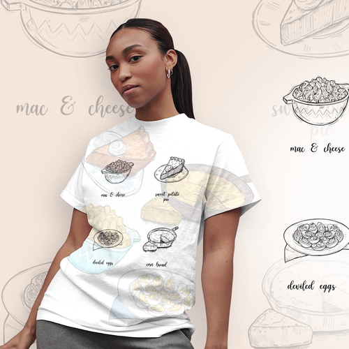 Soul Food/Foodie Themed T-Shirt Designs Design von MaryRay