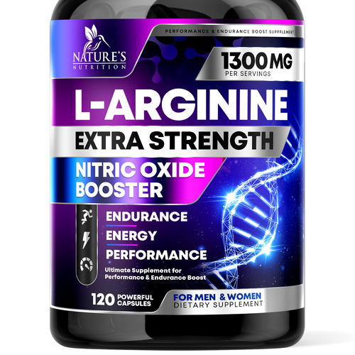 Powerful L-Arginine Capsules Design Needed for Nature's Nutrition Design by rembrandtjurin