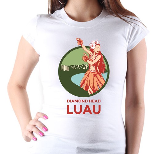 Create A Shirt Souvenir For The Hottest Luau In Hawaii Design réalisé par Deki_R