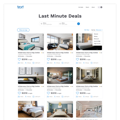 Design a User Interface for a Travel Company Diseño de Delvig