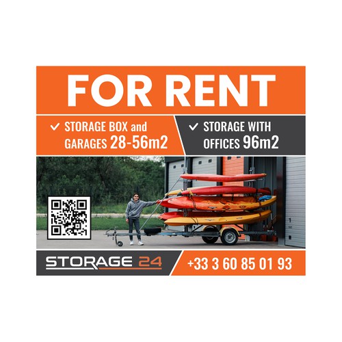 Creative banner design for a storage company Design by dezignedge*