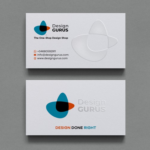 Business Card for DesignGurus.com Design by Birendra Chandra Das