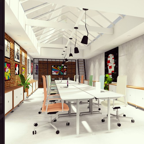 Office design for software development company Design by Gaeah