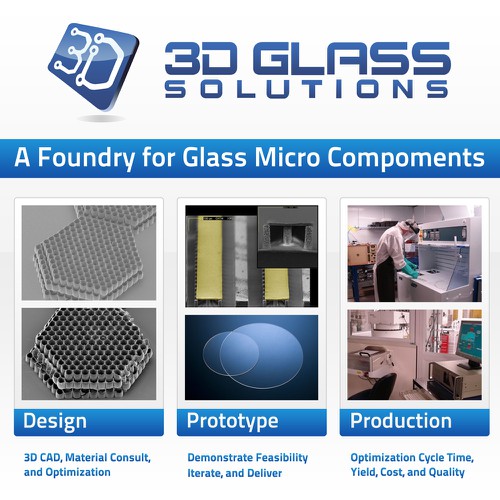 3D Glass Solutions Booth Graphic Diseño de Sachin Mendhekar