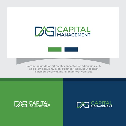 Logo & Brand guide for DG Capital Management an options trading Hedge Fund. Design by rouf_art