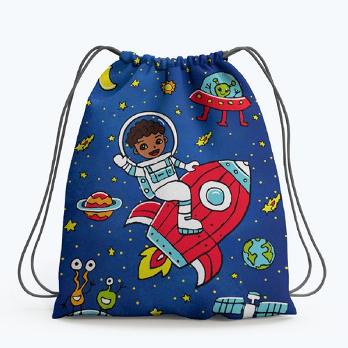 Drawstring Bag Designs for Boys Design by Ange!a