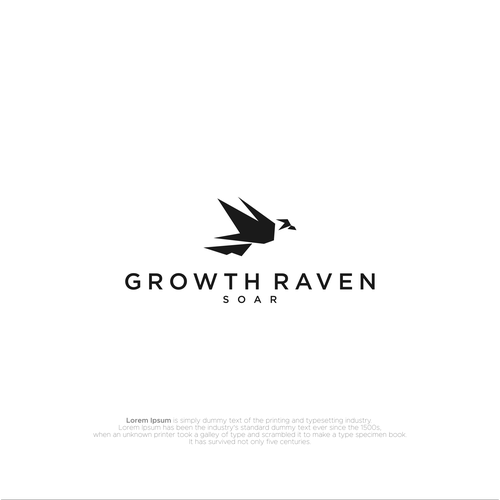 Powerful Logo For Growth Raven Design by BATHARA™