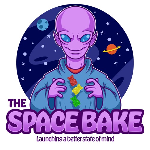 The Space Bake, Exploring different worlds in your mind. Lets Gooooo! Design by CMWDesign