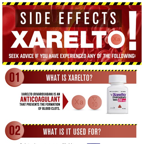 Side Effects Of Xarelto | Infographic Contest