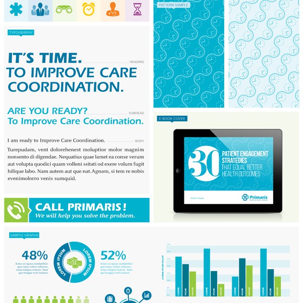 Mood Board for Campaign Concept for Healthcare Firm