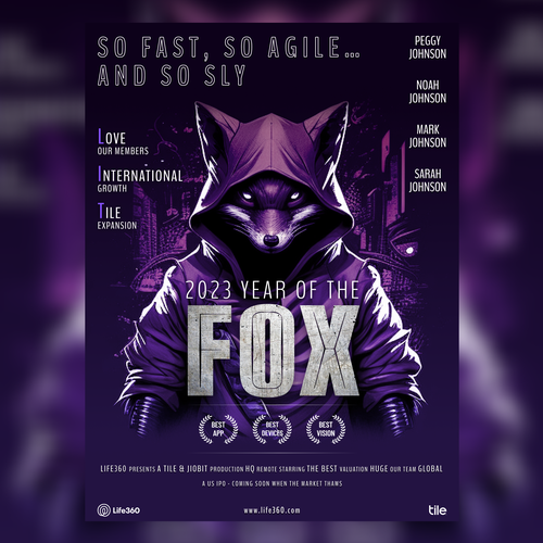 Design di Life360 2023 Year of the Fox Poster di Designer Anuragd