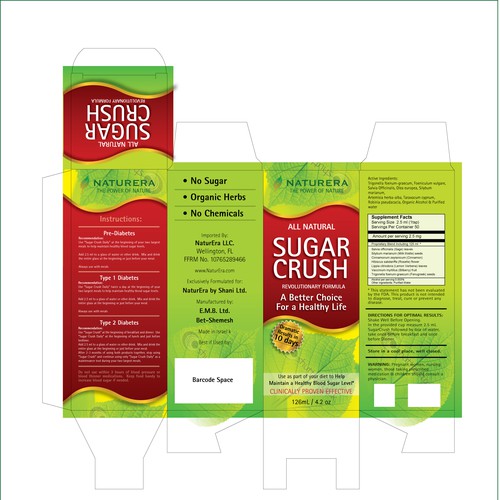 Design di Looking For a Great New Product Package Design for Sugar Crush di Ponteresandco