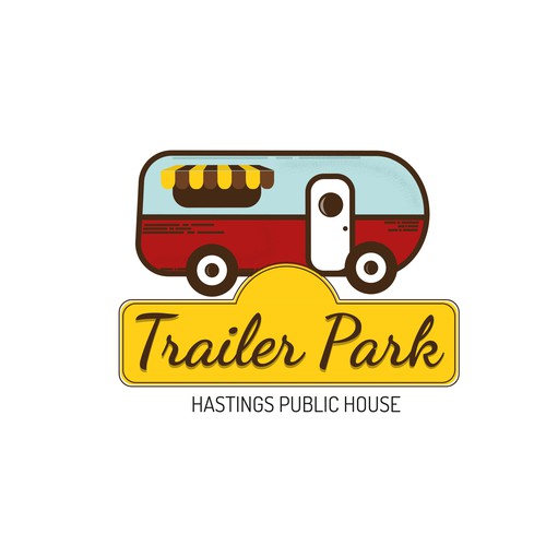 Retro Food Trailer logo needed😁 Design by Ksenia Tryniak