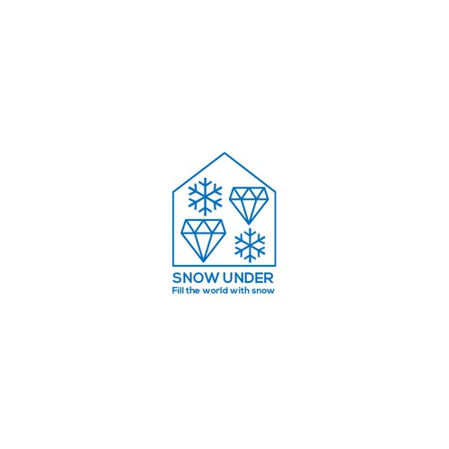 Design vincitore del contest "Designing a logo that incorporates snow"