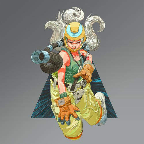 Illustrate a Sci-Fi girl, take over the universe! Design by Desert Monkeys