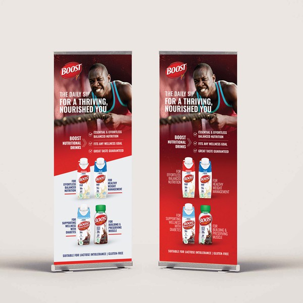 Pull-up Banner for Boost Nutritional Drinks