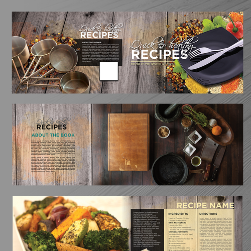 Cook Book Cover & Content Design Design by PA Design Studio