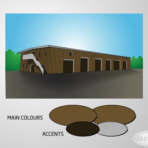 Design a color scheme for our commercial building! Design by dazigns