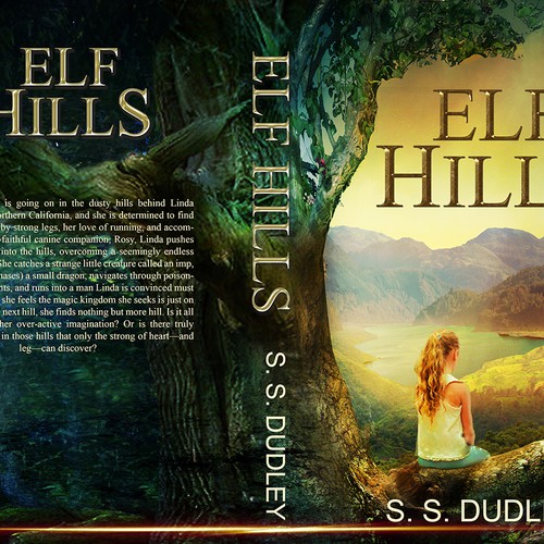 Book cover for children's fantasy novel based in the CA countryside Design by Ddialethe