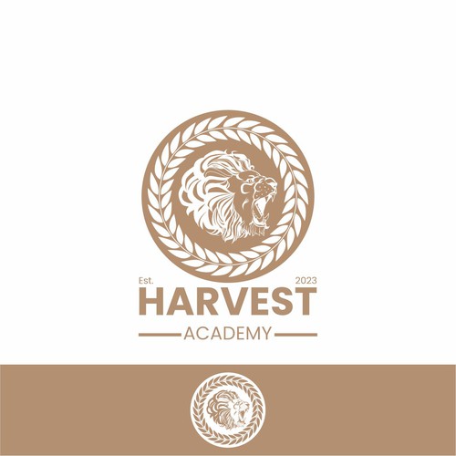 Harvest Academy Lions Mascot Design by mipproject