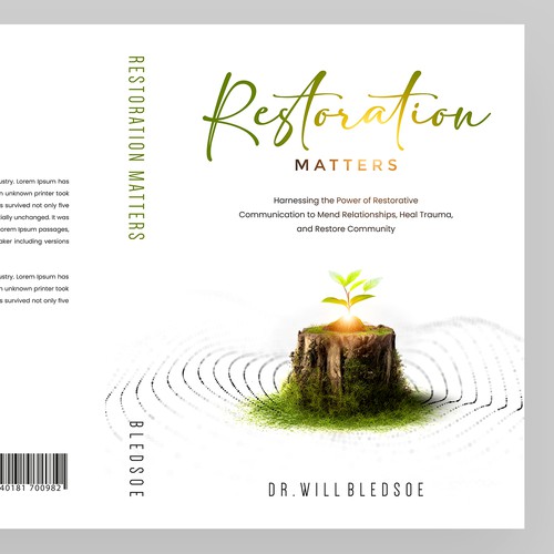 Design a book cover for a book about restorative communication Design by Shreya007⭐