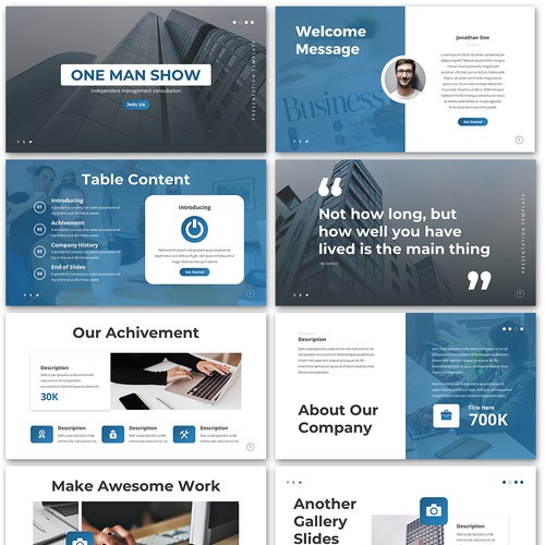 PowerPoint template contest entry by SlideFactory