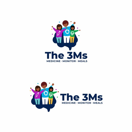 Logo for National Type 1 Diabetes Behavioral Health Research Study “3Ms 2.0” Design by xxian