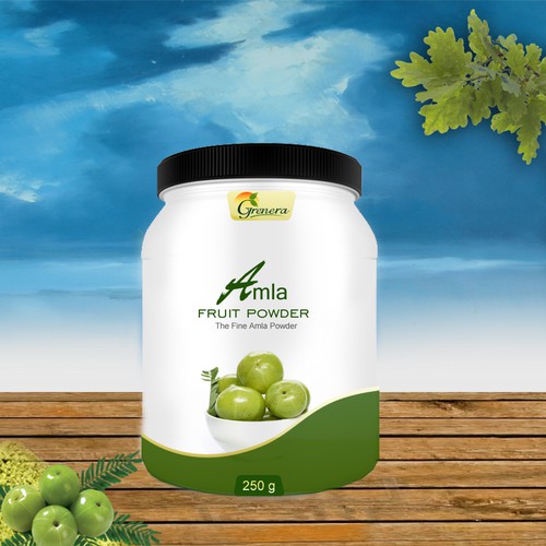 Amla Fruit Powder Label Design by Heart Favorite Designs