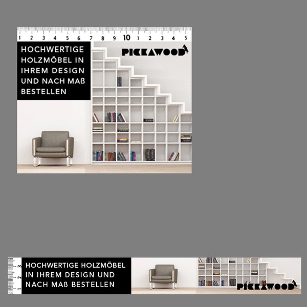 Design by Enomille titled "Möbel nach Maß - Banner (Displayanzeigen) für hochwertige Massivholzmöbel"