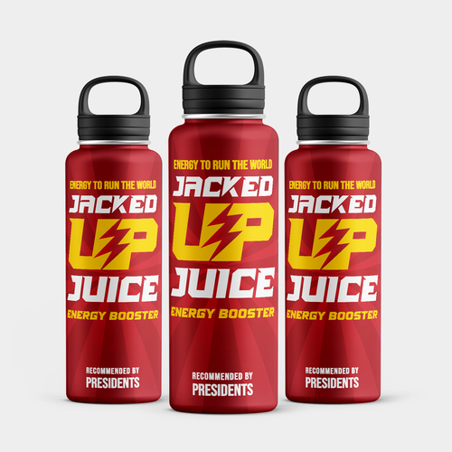 Jacked Up Juice Energy Drink Design by usharab_designs