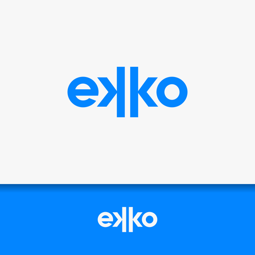 SIMPLE LOGO - ekko Letters then dm after Design by azhari19