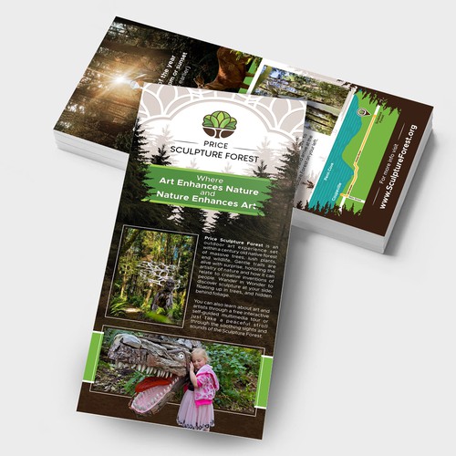Enticing Rack Card for Unique and Fun Sculpture Park Nature Preserve Design by mindtrickattack