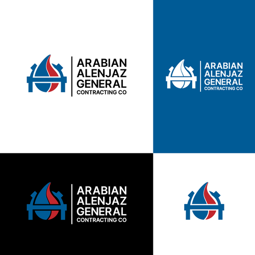 “Modern Industrial Logo for AAGC – Construction & Contracting Company” Design by CaptainZZ