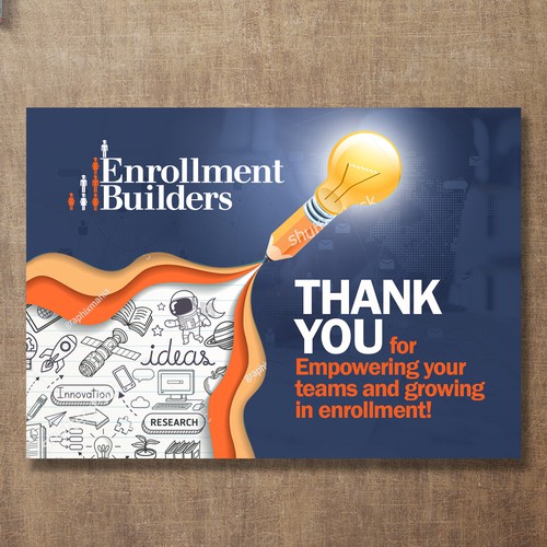 Design a thank you card for us to send to clients using our ad creative as inspiration Design von STMRM