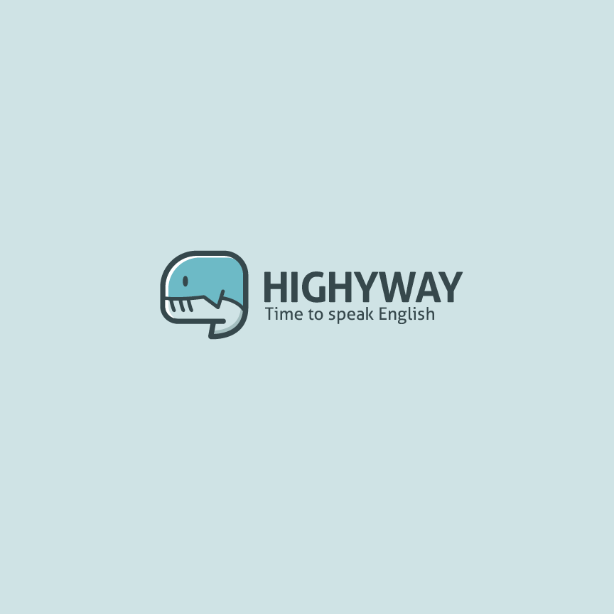 Highway logo with the title 'Branding Highway - Online English Academy'