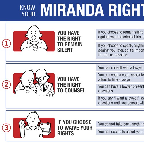 Designs | Help people understand their Miranda rights better ...