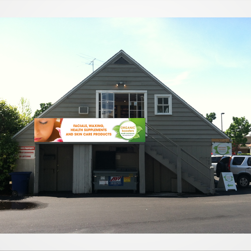 Organic Boosters needs a new signage Design by orric ao