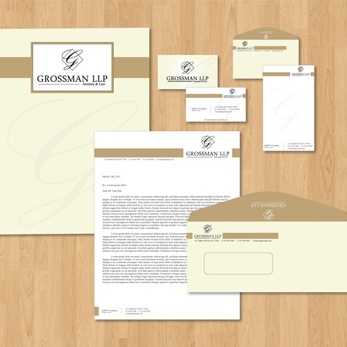 Help Grossman LLP with a new stationery Design by Geanine16