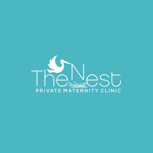 Design a funky logo (with a picture of a nest) for an Ob Gyn clinic to appeal to young women. Design by hattori