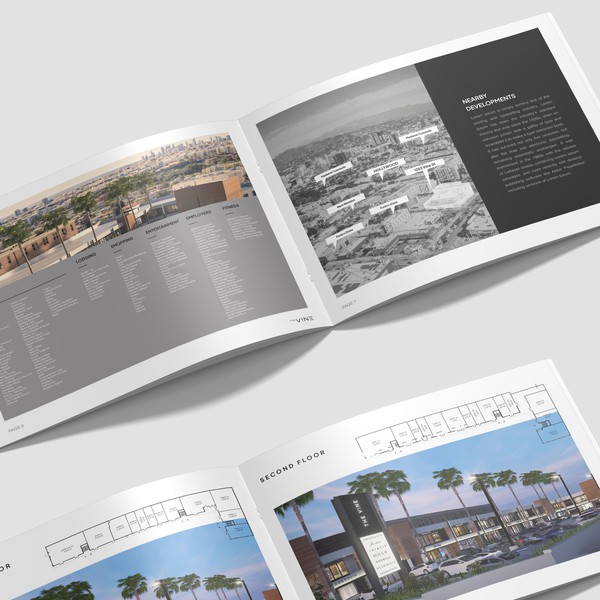 The V!NE - RE DESIGN Leasing Brochure for "A Reimagined Urban Retail Destination"