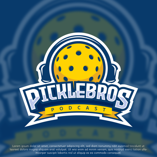 Design a logo for a podcast about pickleball Design by Kris1923