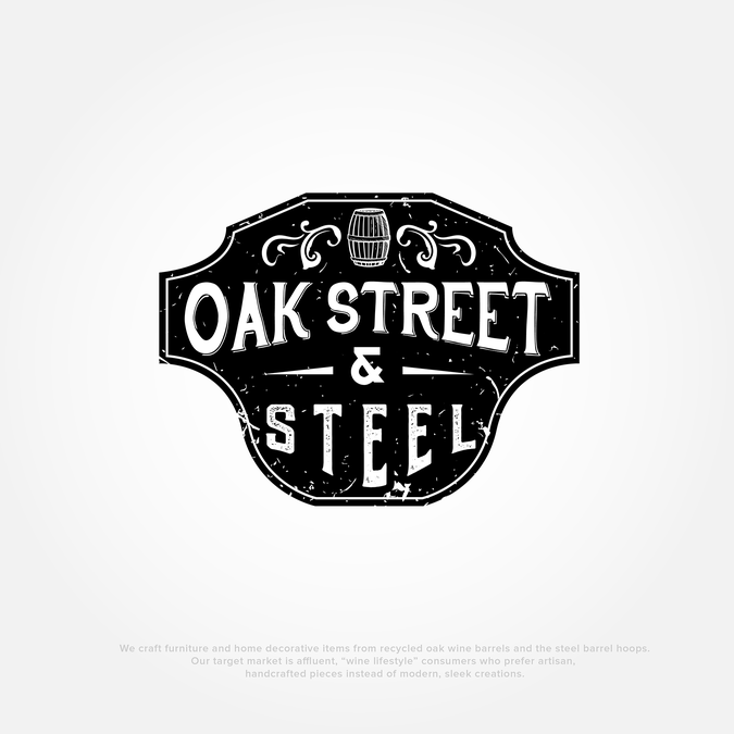 Create A Vintage Industrial Logo For Oak Street Steel Logo