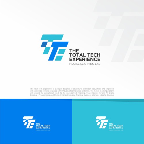 Design a Gaming/Futuristic style logo for "The Total Tech Experience"-Mobile Learning Lab on Wheels Design by F3design™⭐