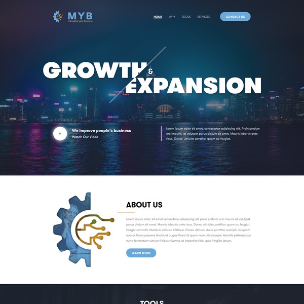 Design von Webenix Solutions mit dem Titel "Manualise Your Business"