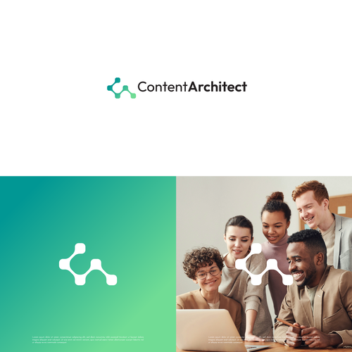 Design a standout logo and brand design for our Content company! Design by maskutut