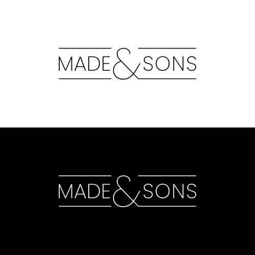 Luxury Meets Ease: Logo & Card Design for Made & Sons Design by MACKBERT